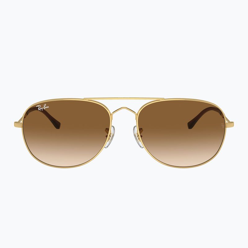 Ochelari de soare Ray-Ban Bain Bridge arista gold/clear brown 2