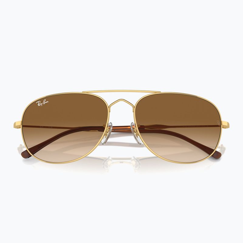Ochelari de soare Ray-Ban Bain Bridge arista gold/clear brown 3