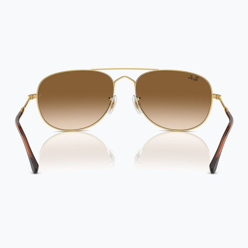 Ochelari de soare Ray-Ban Bain Bridge arista gold/clear brown 5