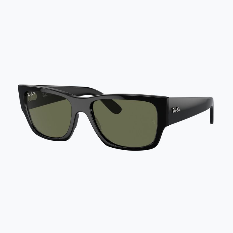 Ochelari de soare Ray-Ban Carlos black/green polarized 4