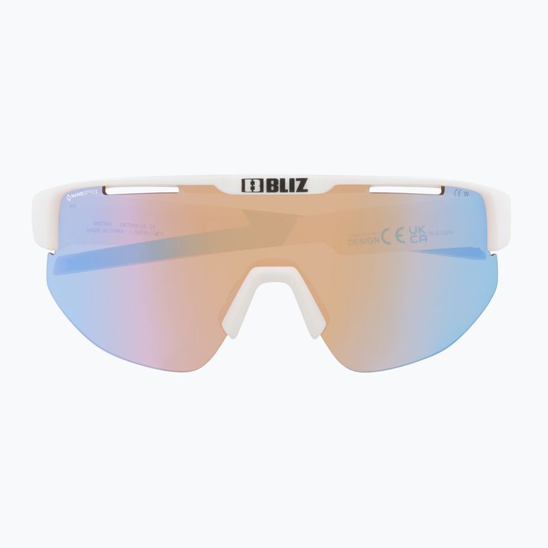 Ochelari de soare Bliz Matrix Nano Optics Nordic Light matt white/coral/orange blue multi 2