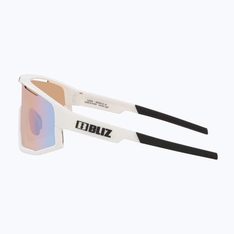 Ochelari de soare Bliz Fusion Nano Optics Nordic Light matt white/ coral/ orange w blue multi 5