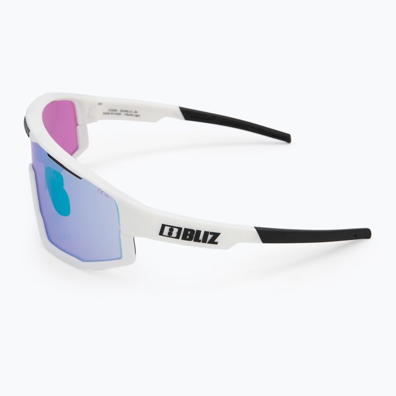 Ochelari de soare Bliz Fusion Nano Optics Nordic Light matt white/ begonia/ violet w blue multi 5