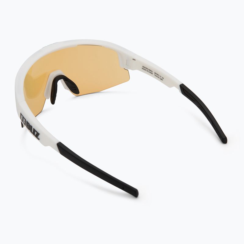 Ochelari de soare Bliz Matrix Small Nano Optics Nordic Light matt white/coral/orange blue 2