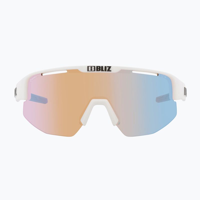 Ochelari de soare Bliz Matrix Small Nano Optics Nordic Light matt white/coral/orange blue 3