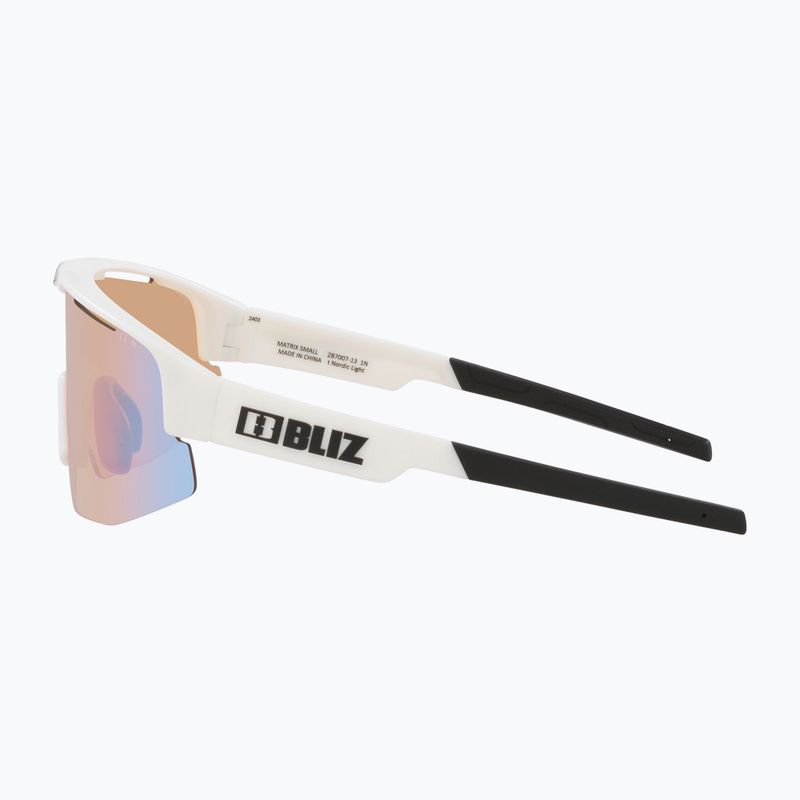 Ochelari de soare Bliz Matrix Small Nano Optics Nordic Light matt white/coral/orange blue 5