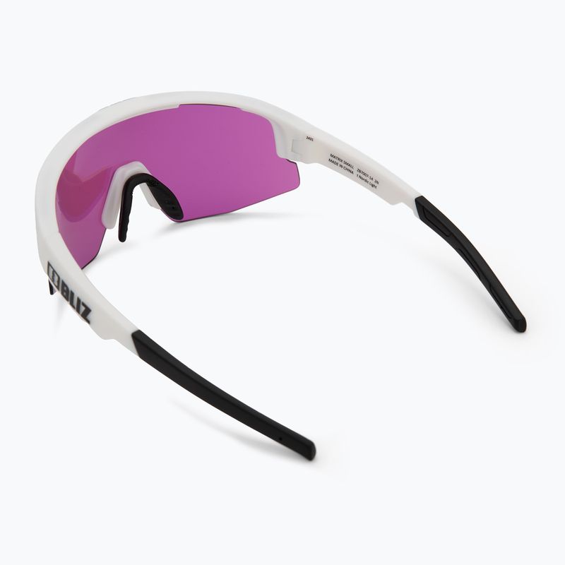 Ochelari de soare Bliz Matrix Small Nano Optics Nordic Light matt white/begonia/violet blue 2