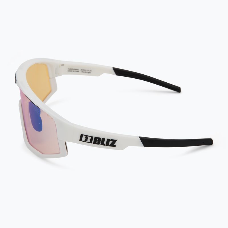 Ochelari de soare Bliz Fusion Small Nano Optics Nordic Light matt white/coral/orange blue 5