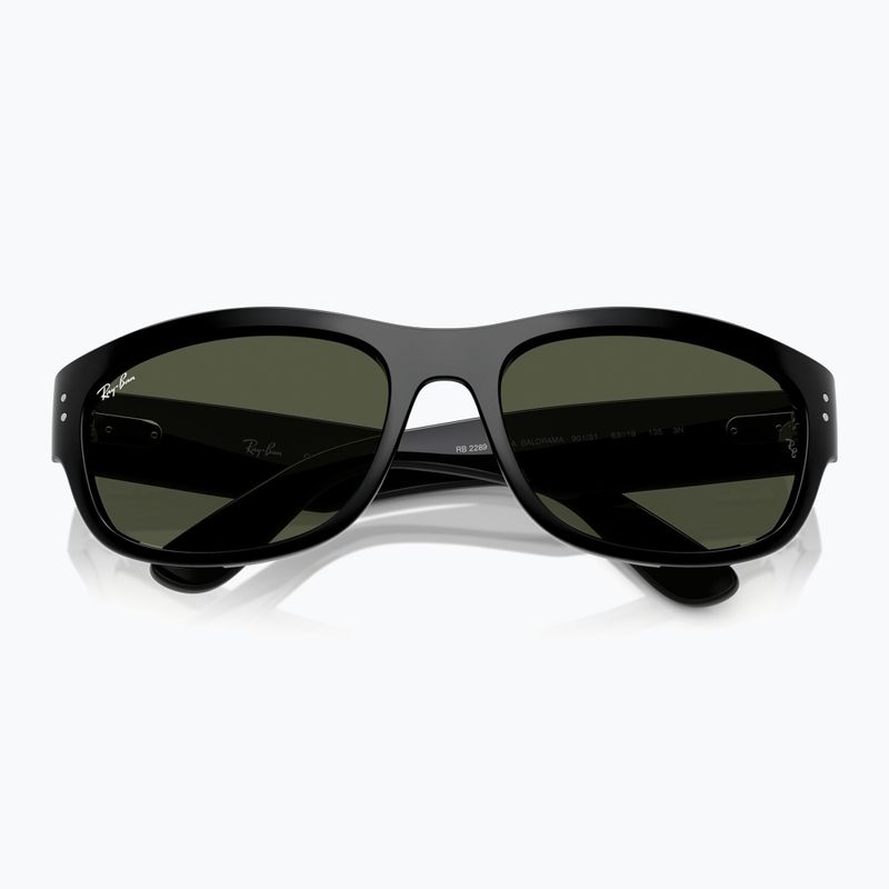 Ochelari de soare Ray-Ban Mega Balorama black/green g-15 3