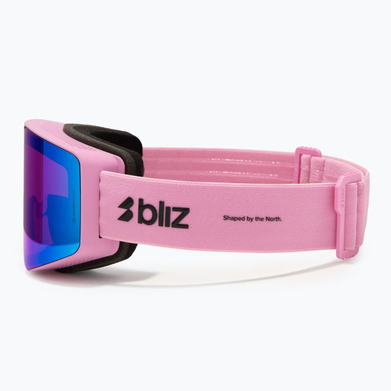 Ochelari de schi Bliz G001S matte pink/neon violet/blue multi 4