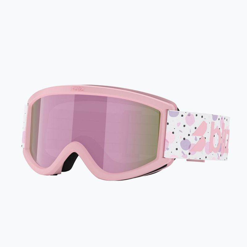 Ochelari de schi pentru copii Bliz Pixie Jr matte pink/brown/pink multi