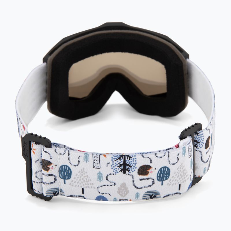 Ochelari de schi pentru copii Bliz Liner Jr matte black/brown/silver mirror 3