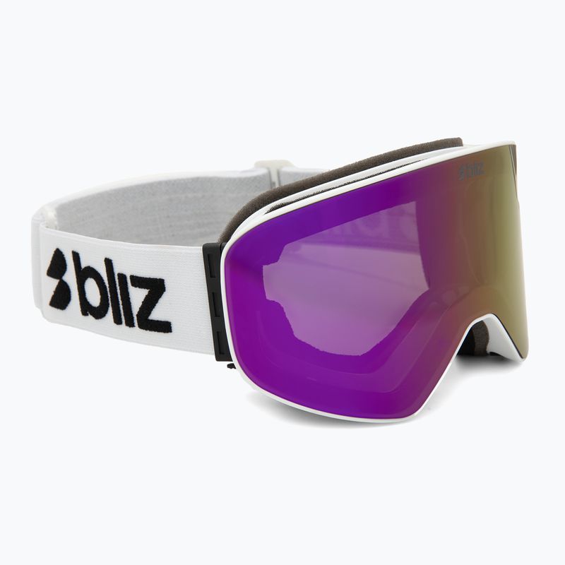 Ochelari de schi Bliz Flow matte white/smoke/pink