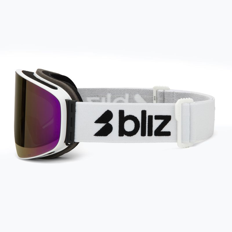 Ochelari de schi Bliz Flow matte white/smoke/pink 4
