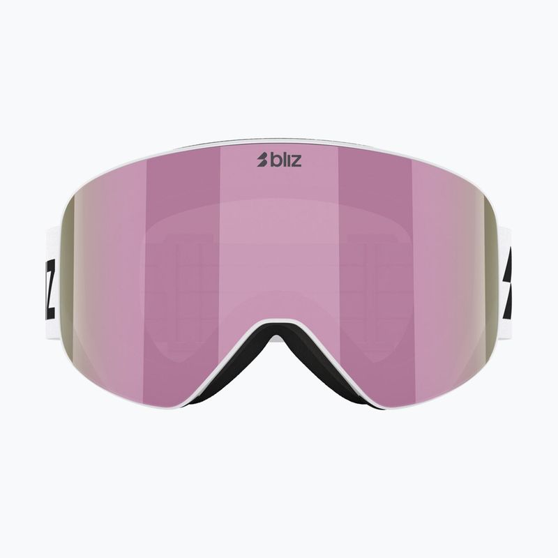Ochelari de schi Bliz Flow matte white/smoke/pink 2