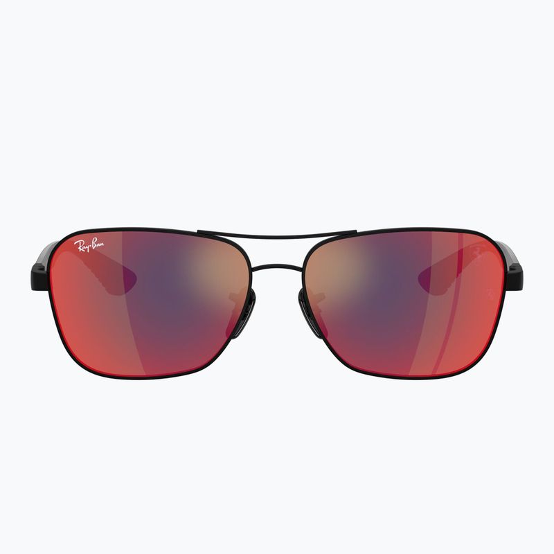 Ochelari de soare Ray-Ban Rb8336M Scuderia matt black/dark grey mirror blue/red 2