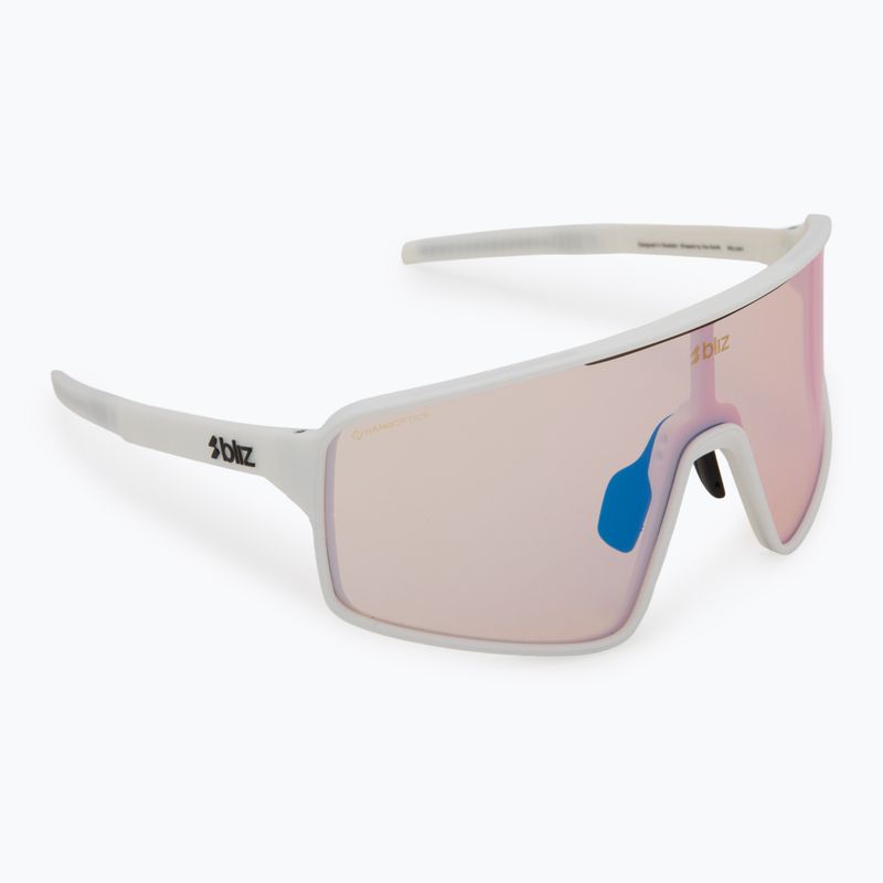 Ochelari de soare Bliz P001S Nano Optics Nordic Light matte white/coral/orange blue multi