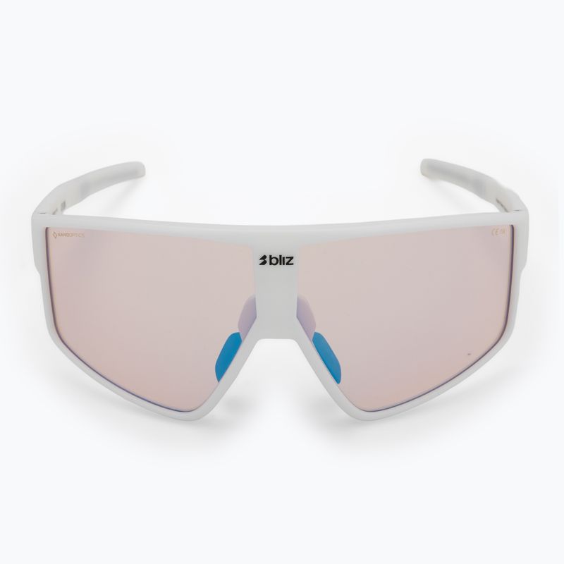 Ochelari de soare Bliz P002S Nano Optics Nordic Light matte white/coral/orange blue multi 3