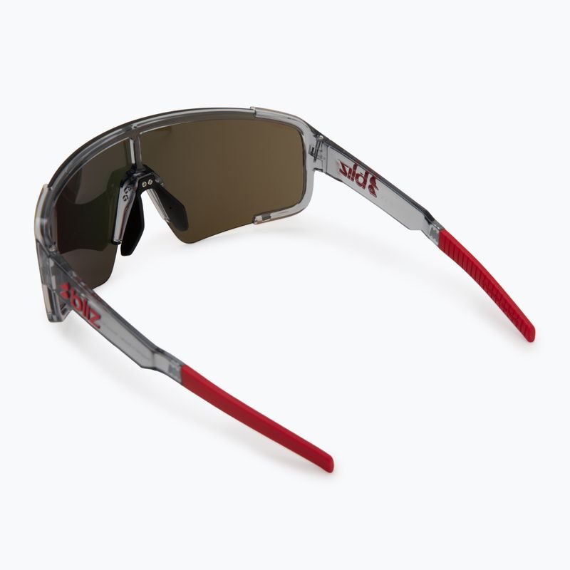 Ochelari de soare Bliz P003 transparent dark grey/brown red multi 2