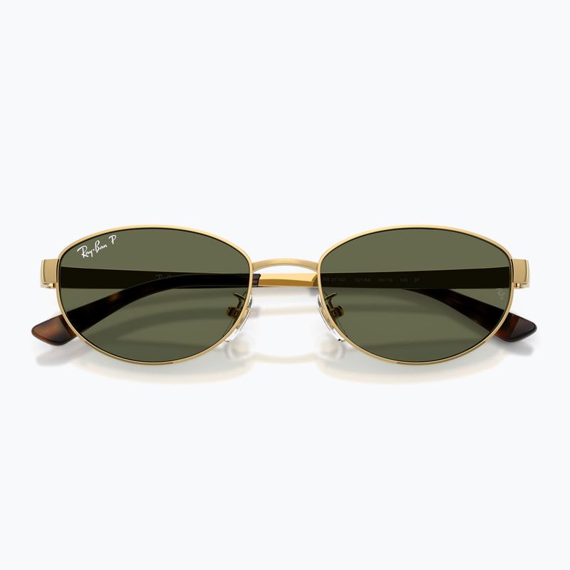 Ochelari de soare Ray-Ban RB3774D arista gold/dark green polarized 3