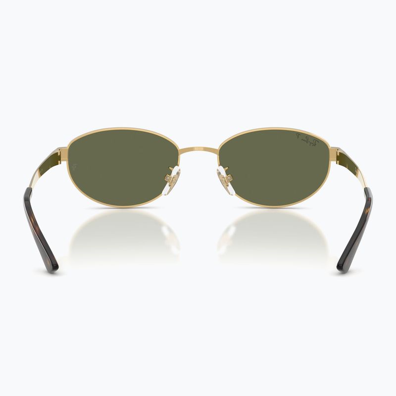 Ochelari de soare Ray-Ban RB3774D arista gold/dark green polarized 5