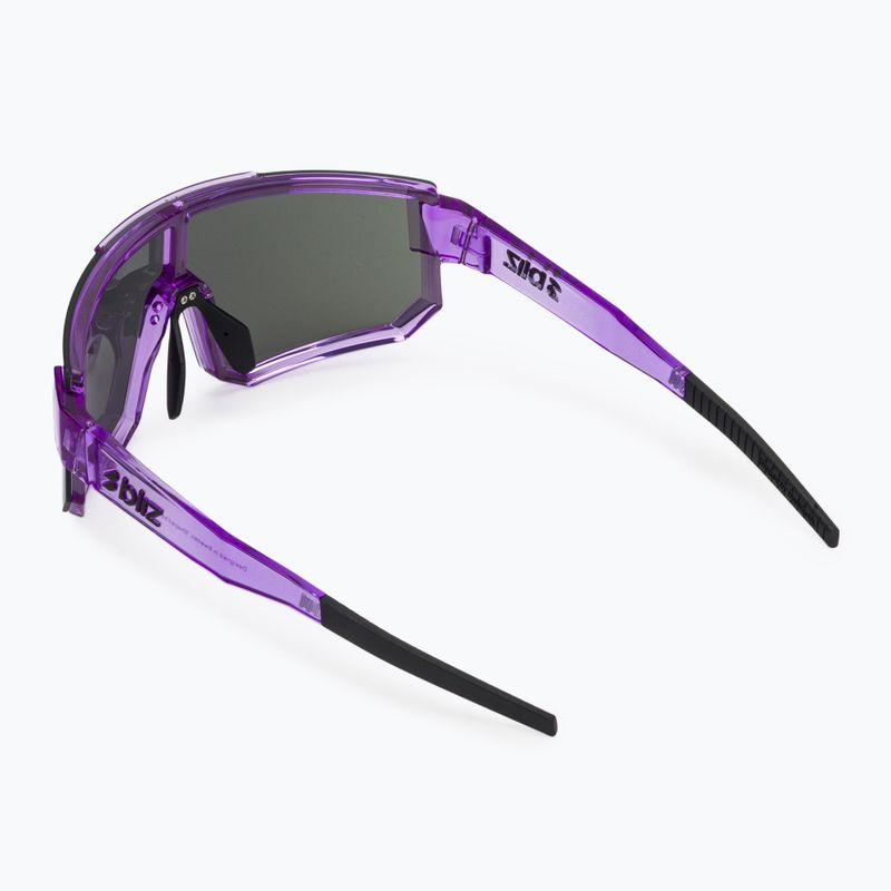 Ochelari de soare Bliz P005 transparent purple/smoke purple mirror 2