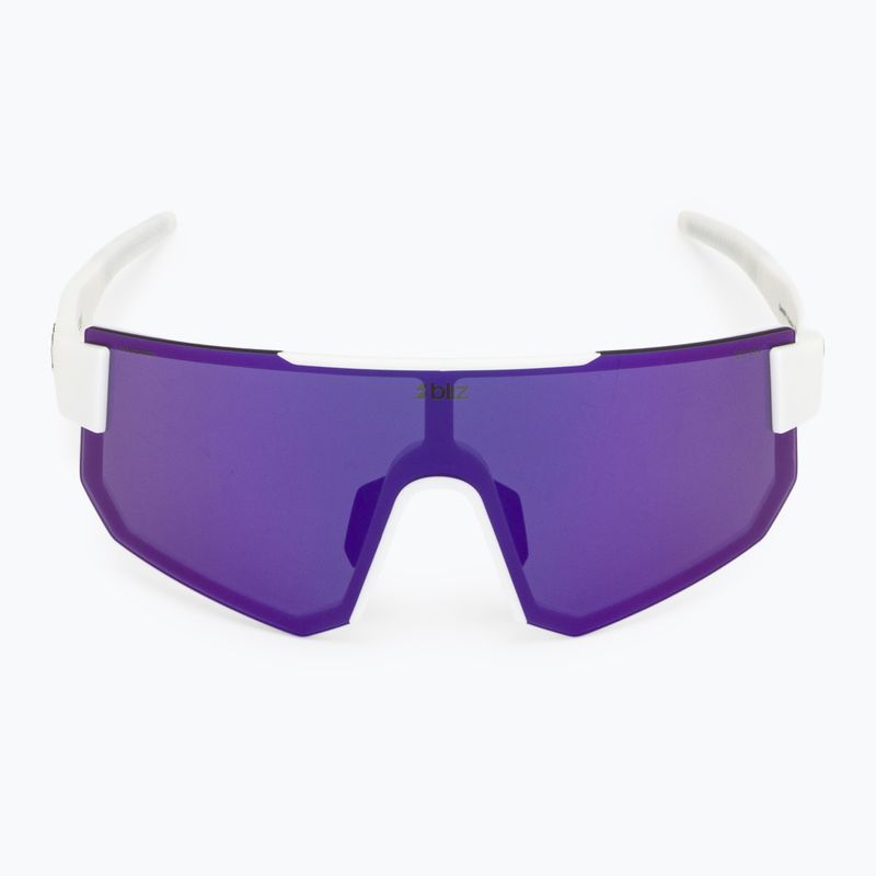 Ochelari de soare Bliz P005S matte white/smoke purple mirror 3