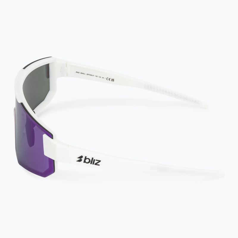 Ochelari de soare Bliz P005S matte white/smoke purple mirror 4