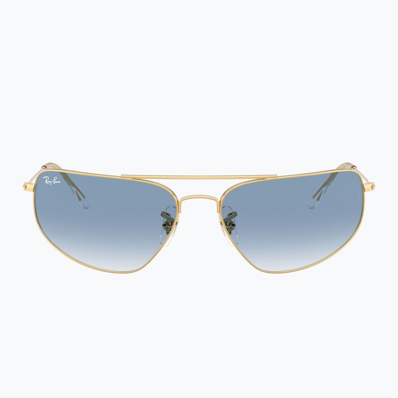 Ochelari de soare Ray-Ban RB3780 arista gold/transparent blue gradient 2