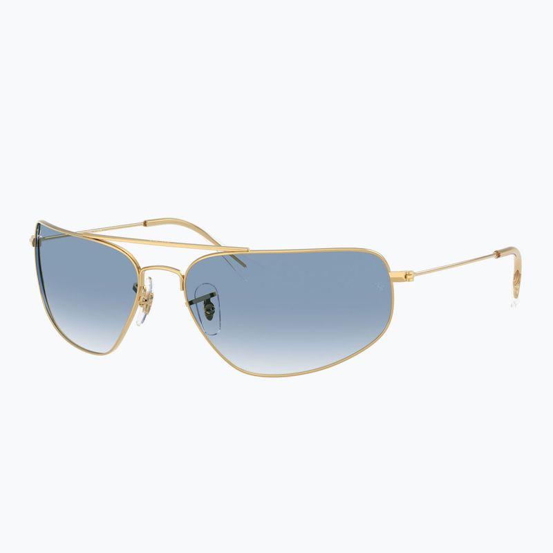 Ochelari de soare Ray-Ban RB3780 arista gold/transparent blue gradient 3