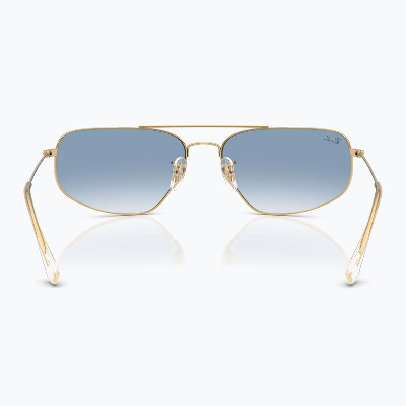 Ochelari de soare Ray-Ban RB3780 arista gold/transparent blue gradient 5