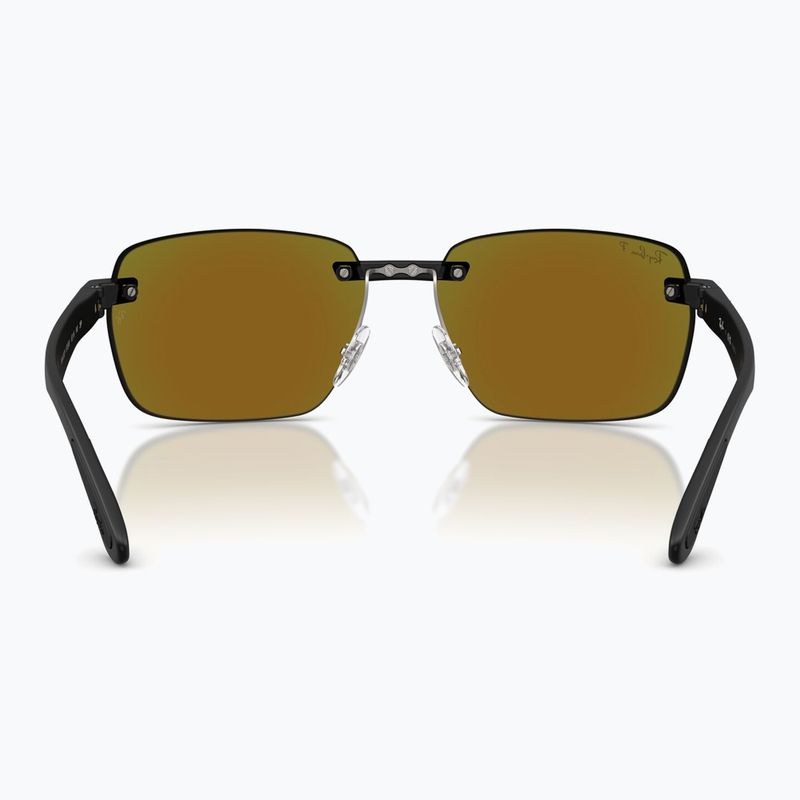 Ochelari de soare Ray-Ban RB4470 Polarized+ Lenses matte sand black/green chromance 5