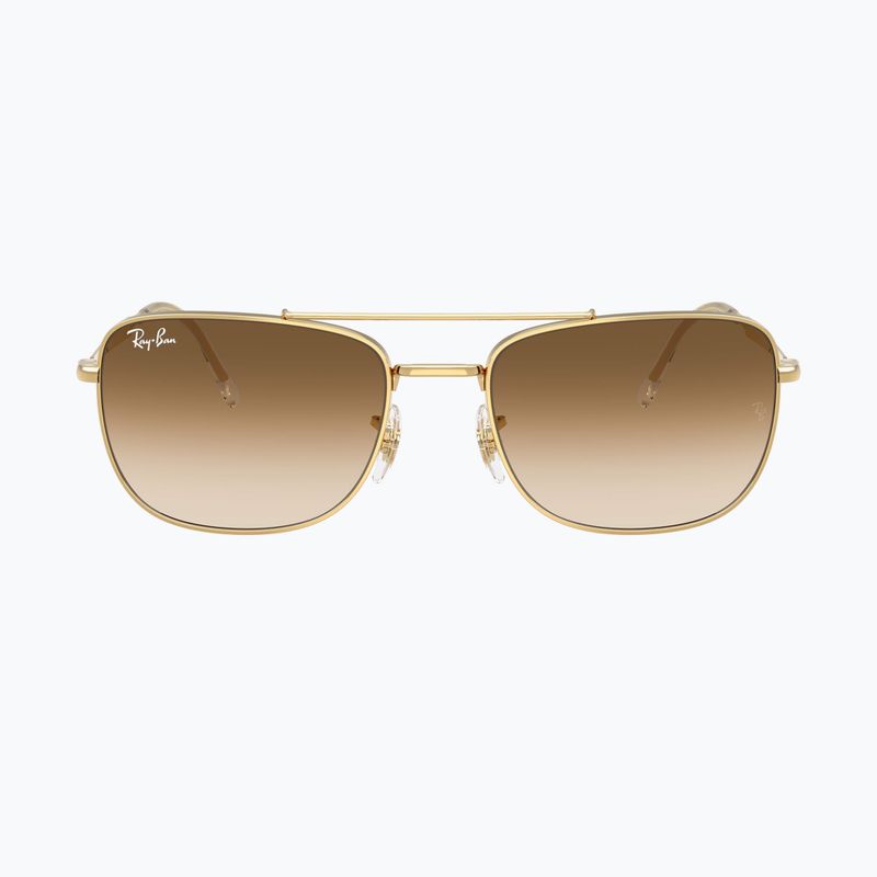 Ochelari de soare Ray-Ban Bain Bridge arista gold/brown gradient 2
