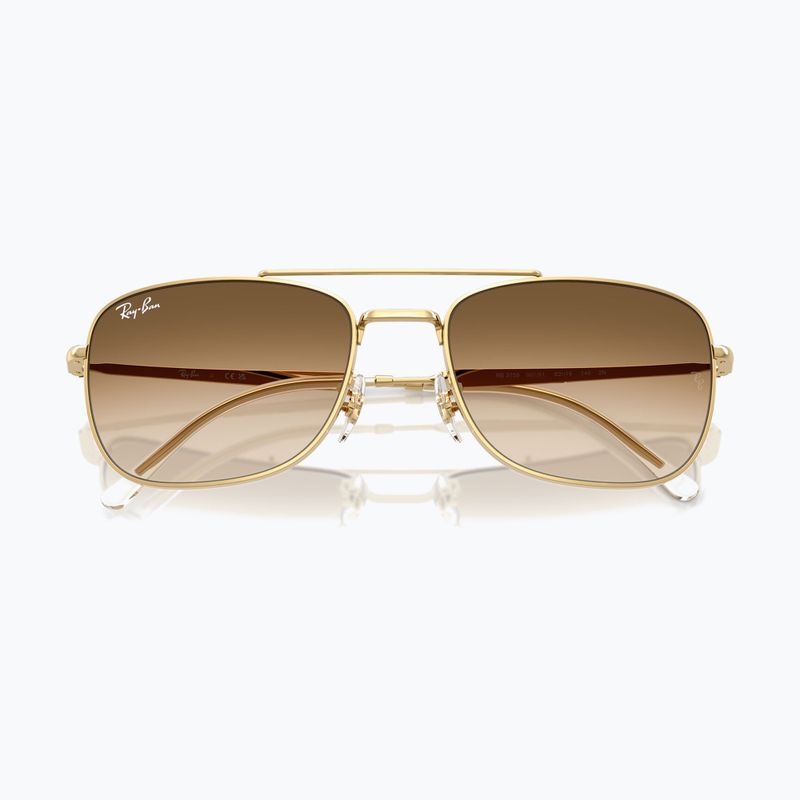 Ochelari de soare Ray-Ban Bain Bridge arista gold/brown gradient 3
