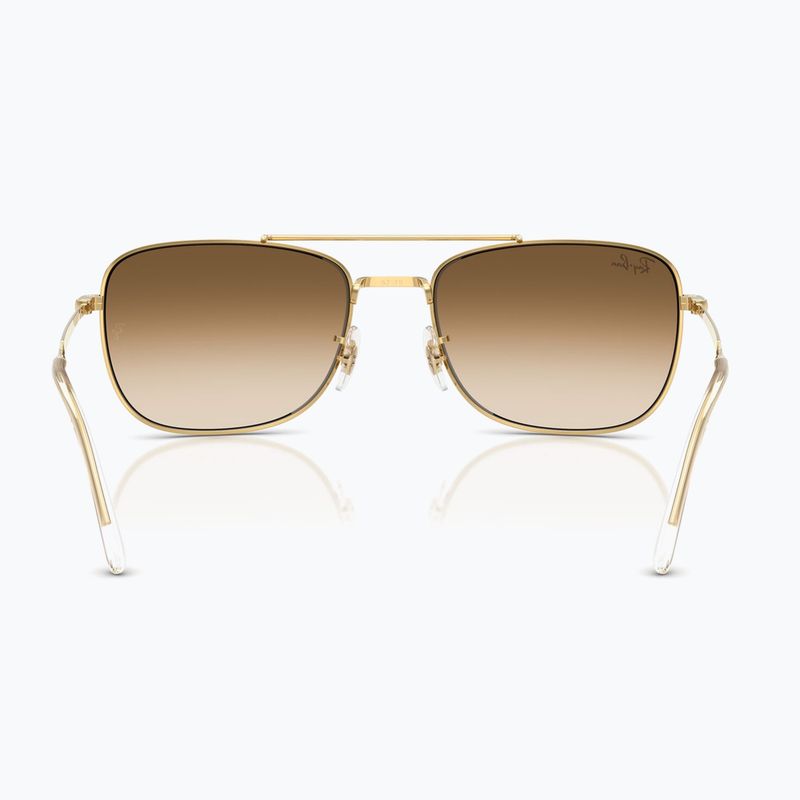 Ochelari de soare Ray-Ban Bain Bridge arista gold/brown gradient 5