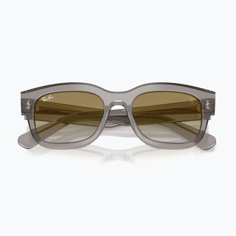 Ochelari de soare Ray-Ban RB2228M Scuderia transparent grey/brown mirror gold 3