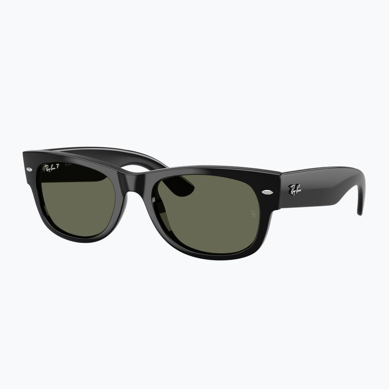 Ochelari de soare Ray-Ban Mega Wayfarer II black/green 4