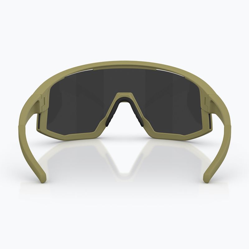 Ochelari de soare Bliz Fusion matte amber green/smoke silver mirror 4