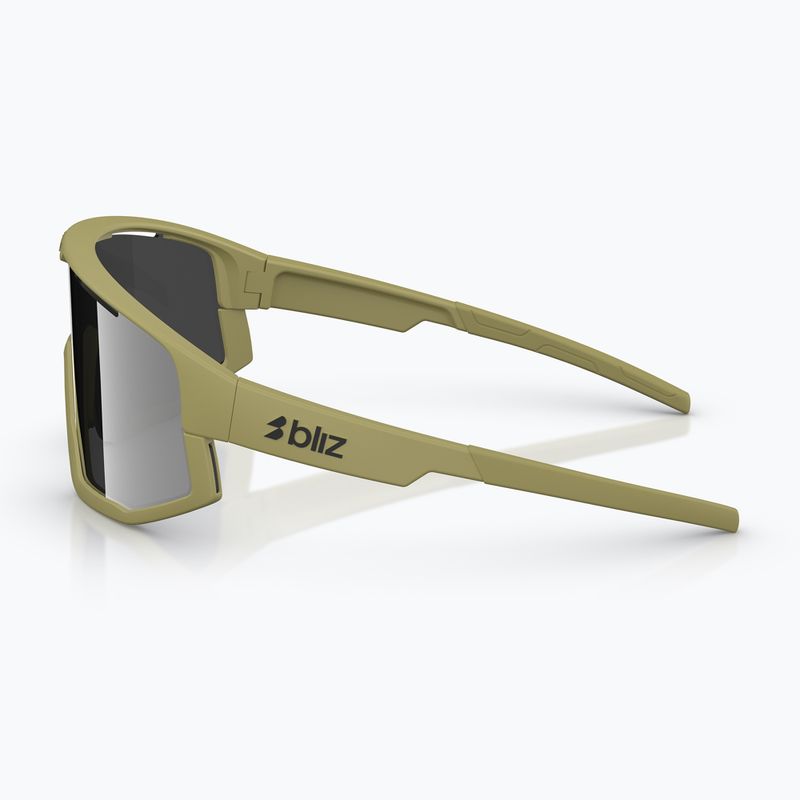 Ochelari de soare Bliz Fusion matte amber green/smoke silver mirror 5