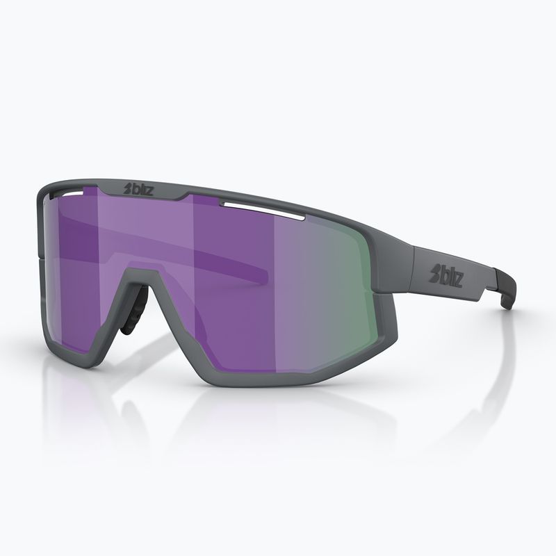 Ochelari de soare Bliz Fusion Small matte grey/smoke purple multi