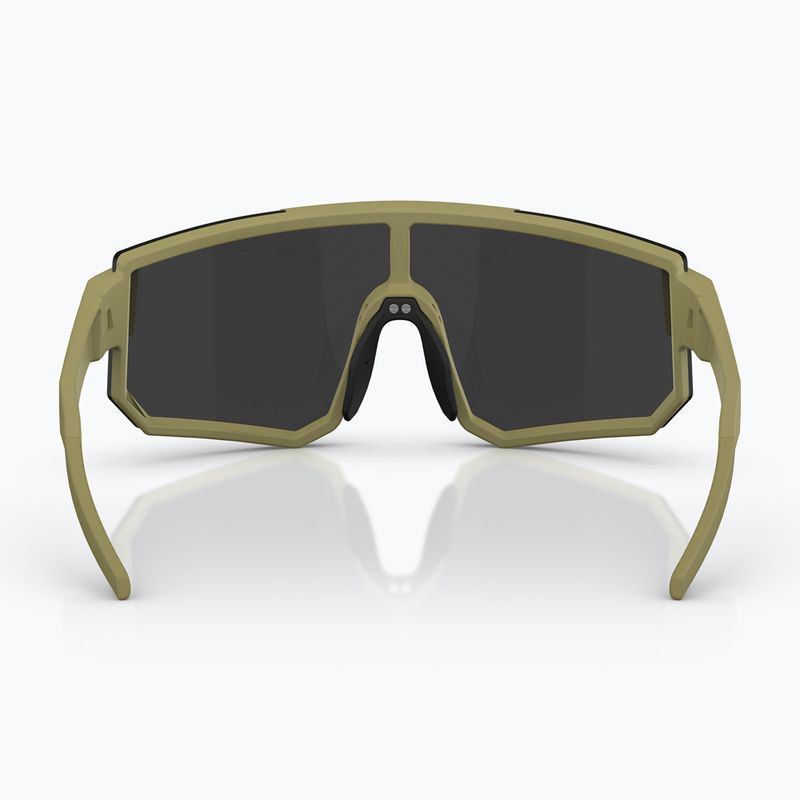 Ochelari de soare Bliz P005 matte amber green/smoke silver mirror 4