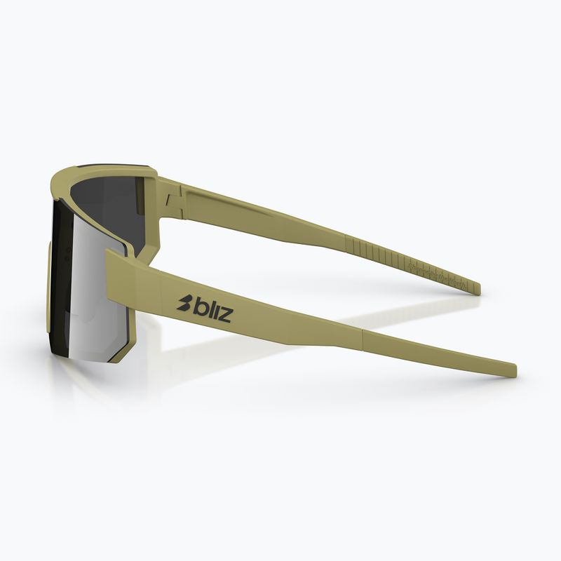 Ochelari de soare Bliz P005 matte amber green/smoke silver mirror 5
