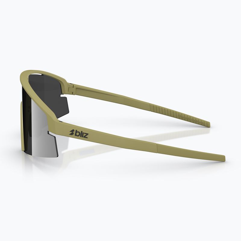 Ochelari de soare Bliz P006 matte amber green/smoke silver mirror 5