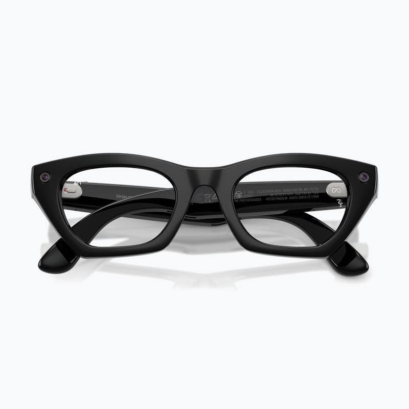 Ochelari cu cameră Ray-Ban Meta Zena shiny black/clear 3