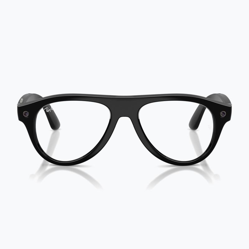 Ochelari cu cameră Ray-Ban Meta Aviator shiny black/trs g. green 2