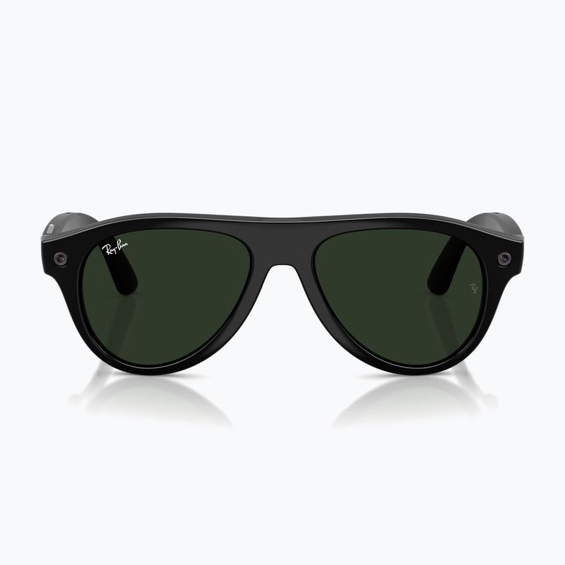 Ochelari cu cameră Ray-Ban Meta Aviator shiny black/trs g. green 7