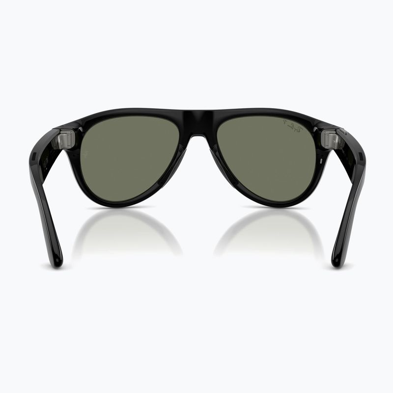 Ochelari cu cameră Ray-Ban Meta Aviator shiny black/g15 green polar 3
