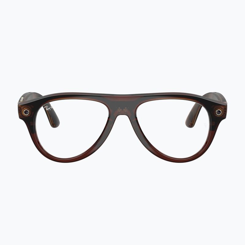 Ochelari cu cameră Ray-Ban Meta Aviator transp. umber/trs jade 2