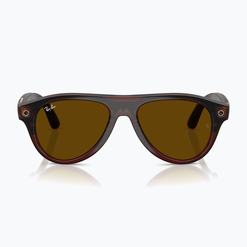 Ochelari cu cameră Ray-Ban Meta Aviator transp. umber/trs jade 7