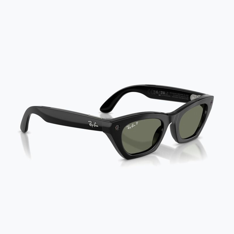Ochelari cu cameră Ray-Ban Meta Zena shiny black/g15 green polar 4